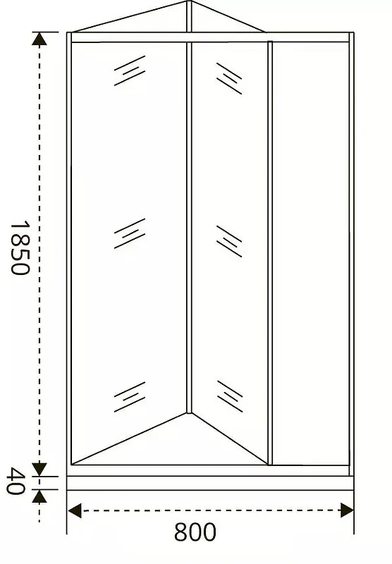Душевая дверь Good Door Infinity SD-80-G-CH 80 профиль Хром стекло Грейп