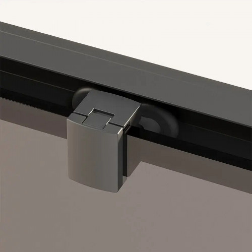 Душевая дверь Ambassador Forsa 110 17022217ABB профиль Черный cтекло тонированное