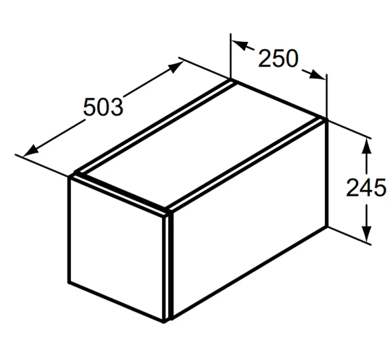 Тумба Ideal Standard Adapto 25 U8419WG подвесная цвет Белый