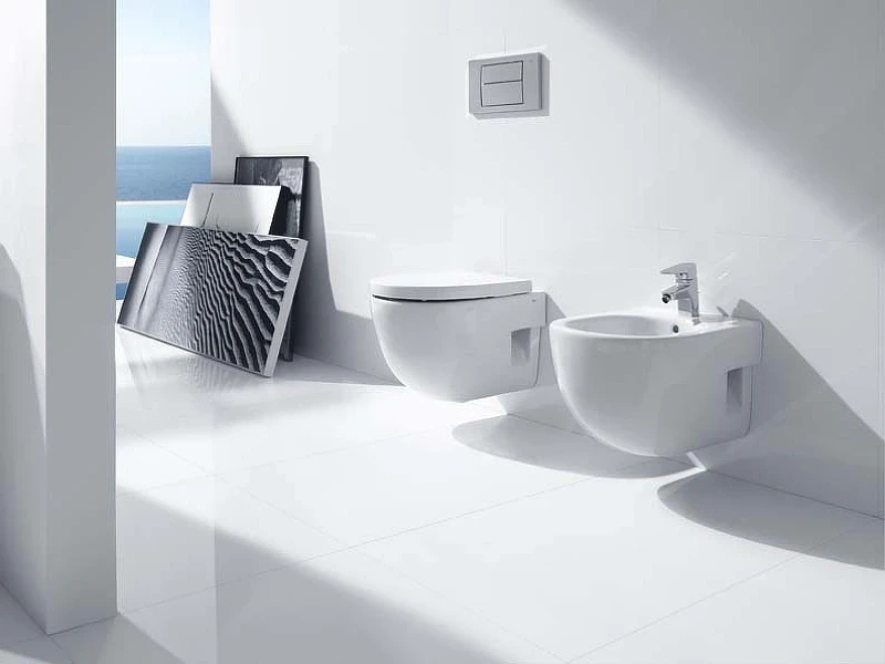 Комплект унитаза с инсталляцией Roca Meridian 7893104110 с сиденьем Микролифт и клавишей смыва Хром