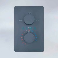 Душевая система ALMAes Weber TVZ-0808 Черная матовая латунь встраиваемый