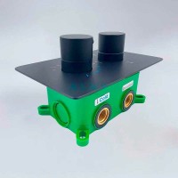Душевая система ALMAes Weber TVZ-0808 Черная матовая латунь встраиваемый