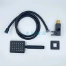 Душевая система ALMAes Weber TVZ-0808 Черная матовая латунь встраиваемый