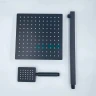 Душевая система ALMAes Weber TVZ-0808 Черная матовая латунь встраиваемый