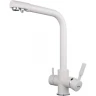 Смеситель для кухни Frap H52 F4352-8 Белый латунь на столешницу