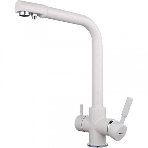 Смеситель для кухни Frap H52 F4352-8 Белый латунь на столешницу