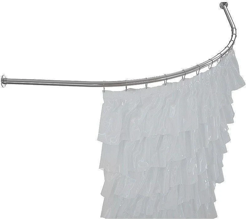 Карниз для ванны Aquanet Santiago 160х160 169481 цвет Хром