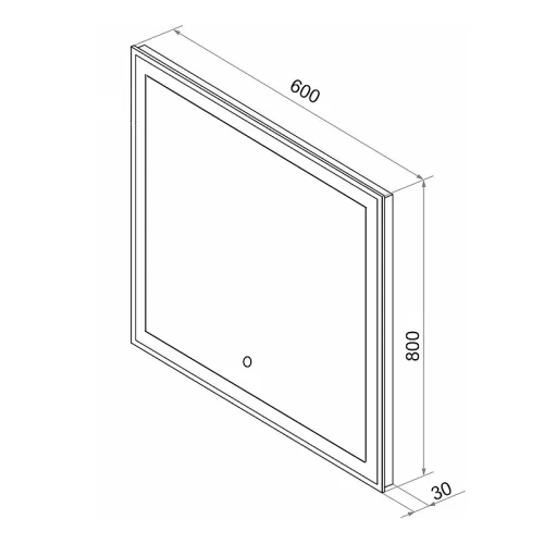 Зеркало Loranto Фиона 60 CS00098017 с подсветкой с сенсорным выключателем