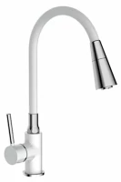 Смеситель для кухни Frap H44-8 F4044-8 Белый Хром латунь