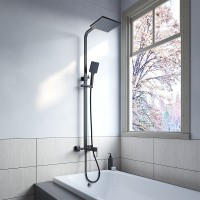 Душевая система Iddis Bild BILBL1Fi06 Черная матовая латунь на стену