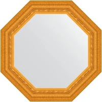 Зеркало Evoform Octagon 59х59 BY 7326 в багетной раме - Сусальное золото 80 мм