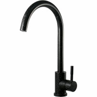 Смеситель для кухни ESKO K45 Black Черный гранит матовый нержавеющая сталь