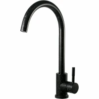 Смеситель для кухни ESKO K45 Black Черный гранит матовый нержавеющая сталь