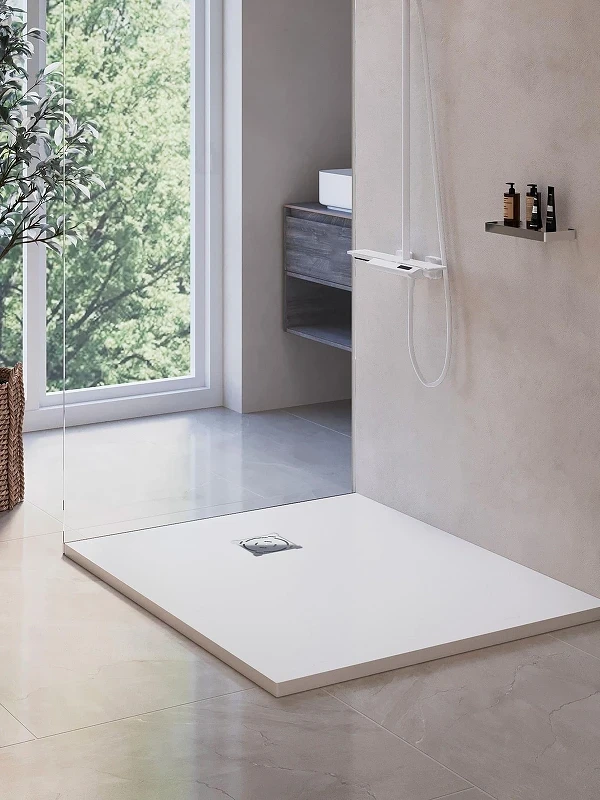 Душевой поддон из искусственного камня RGW Stone Tray (Стоун Трей) ST-W 100х90 16152910-001 цвет Белый