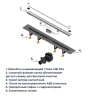 Душевой лоток RGW SDR-55-120 79215512-01 с решеткой цвет Хром