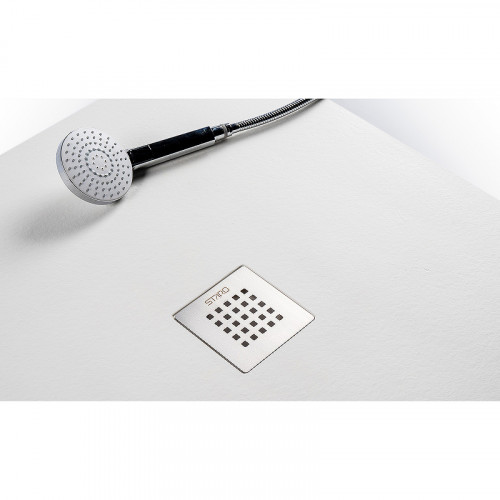 Душевой поддон из искусственного камня Starohome Solid 90х90 1237420 White Matt