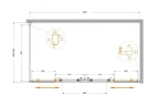 Душевой уголок Cezares Molveno 170x90 MOLVENO-AH-2/1-170/90-C-Cr-IV профиль цвет Хром стекло прозрачное