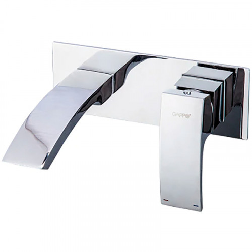 Смеситель для раковины Gappo G07 G1007-2 Хром латунь встраиваемый