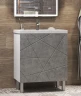 Тумба с раковиной Vigo Geometry 60 tn.bsf.GEO.COM.60.2Y бетон-com цвет Бетон Белый