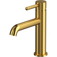 Смеситель для раковины Whitecross Y brushed gold Y1211GLB Брашированное золото латунь