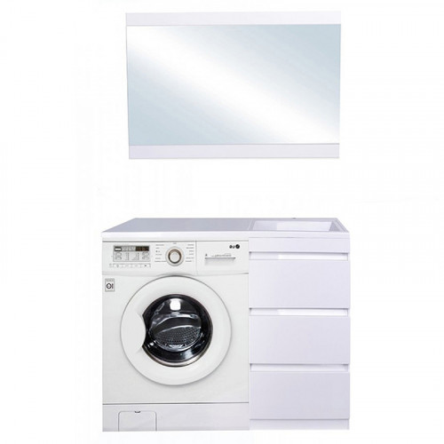 Тумба под раковину Style Line Даллас 100 АА00-000069 Белый глянец МДФ / ЛДСП