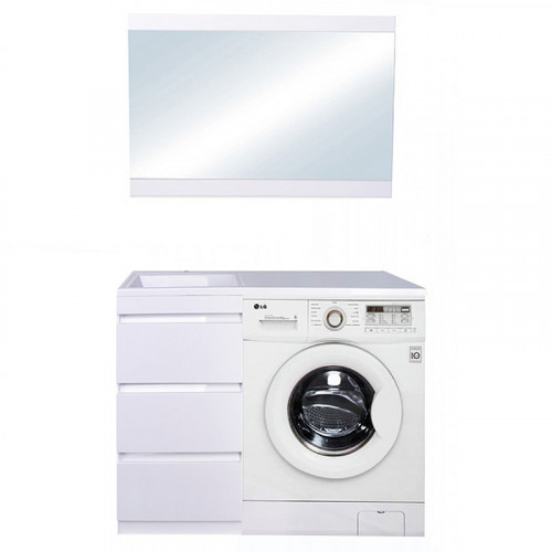 Тумба под раковину Style Line Даллас 100 АА00-000069 Белый глянец МДФ / ЛДСП