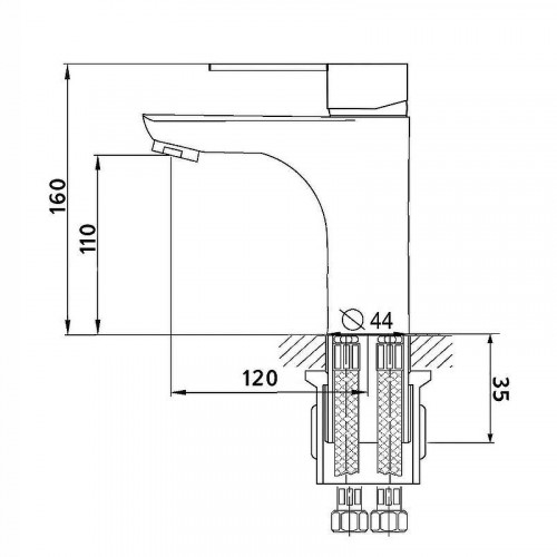 Смеситель для раковины Melodia della vita Rumba MDV35320 Хром
