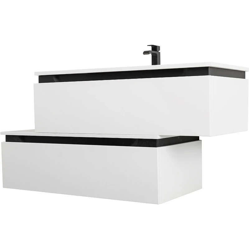 Тумба Cezares Slider 100 SLIDER-1000-1C-PI-BO Bianco Opaco МДФ / ЛДСП