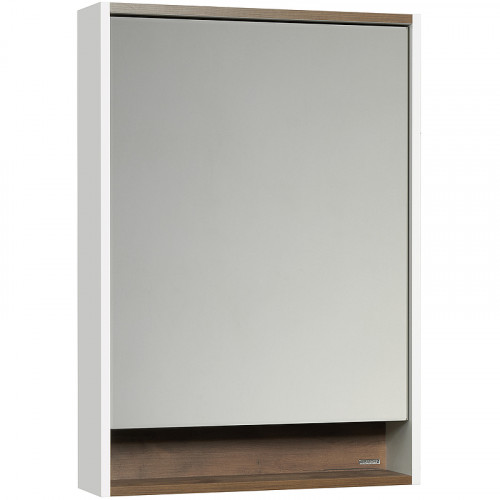 Зеркальный шкаф Aquaton Капри 60 1A230302KPDB0 с подсветкой Таксония темная МДФ / ЛДСП, стекло