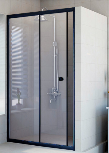 Душевая дверь Radomir Вита 110 1-63-6-0-0-1070 профиль Черный стекло прозрачное