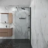 Душевая перегородка Niagara Eco 90 NG-551-90BLACK профиль цвет Черный матовый стекло прозрачное