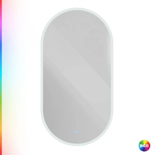 Зеркало Cezares Ellisse 55 CZR-SPC-ELS-550-1050-RGB-TCH с подсветкой с сенсорным выключателем и функцией памяти стекло