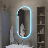 Зеркало Cezares Ellisse 55 CZR-SPC-ELS-550-1050-RGB-TCH с подсветкой с сенсорным выключателем и функцией памяти стекло