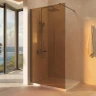 Душевая перегородка Vincea Walk-In 100 VSW-1H100GSGM профиль Вороненая сталь стекло стекло янтарь