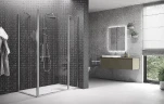 Душевая дверь Novellini Young 120 Y22P117-1K профиль Хром стекло прозрачное