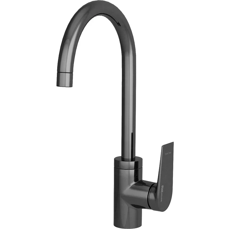 Смеситель для кухни WasserKRAFT Wiese 8407 Оружейная сталь латунь