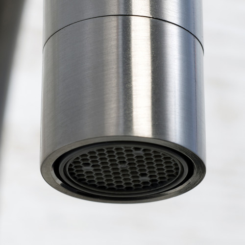 Смеситель для кухни WasserKRAFT Wiese 8407 Оружейная сталь латунь