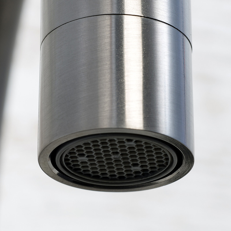 Смеситель для кухни WasserKRAFT Wiese 8407 Оружейная сталь латунь