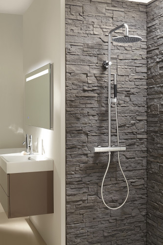 Смеситель для душа Jacob Delafon Toobi E8991-CP с термостатом Хром латунь на стену