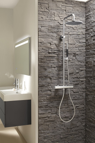 Смеситель для душа Jacob Delafon Toobi E8991-CP с термостатом Хром латунь на стену