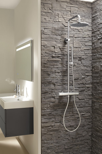 Смеситель для душа Jacob Delafon Toobi E8991-CP с термостатом Хром латунь на стену