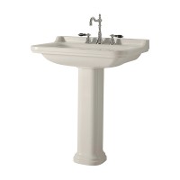 Раковина Kerasan Waldorf 80 4141K1bi/cr*3 Белая фарфор подвесная, полувстраиваемая