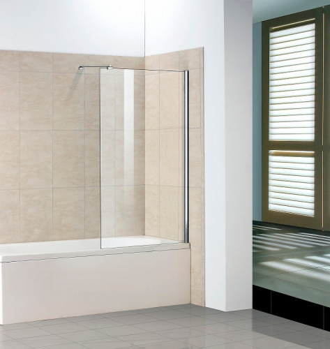 Шторка на ванну WeltWasser WW100 G1 80 10000001226 профиль Хром стекло прозрачное