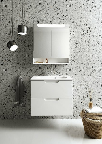 Тумба под раковину Ravak SD Classic II 70 X000001478 подвесная Белая МДФ / ЛДСП