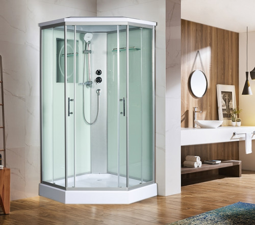 Душевая кабина WeltWasser WW500 Nesse 902 90x90 10000003280 профиль Хром стекло прозрачное