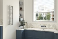 Водяной полотенцесушитель Сунержа Богема+ прямая 1000х300 31-0220-1030 Черный матовый нержавеющая сталь