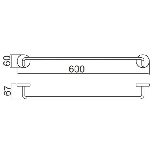 Полотенцедержатель Gappo G30701-9 цвет Оружейная сталь