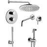 Комплект смесителей Paffoni Light KITZLIQ018CR006 Хром латунь