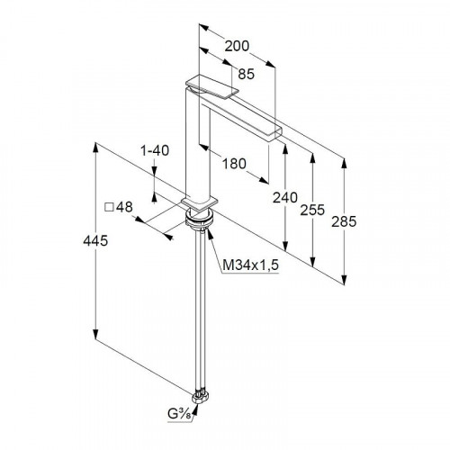 Смеситель для раковины Kludi Decus 54298N575 цвет Никель брашированный