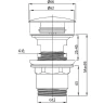 Донный клапан Vincea DPU-1B01CH click-clack Хром